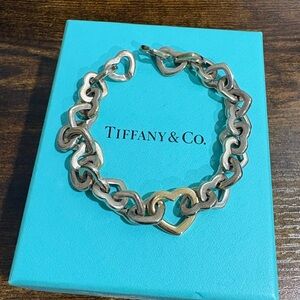Tiffany & Co Heart Link Bracelet 2000 retired vintage